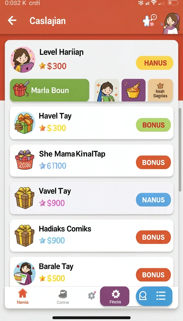 Beragam pilihan permainan menarik dalam aplikasi Download keren77 APK untuk Android.